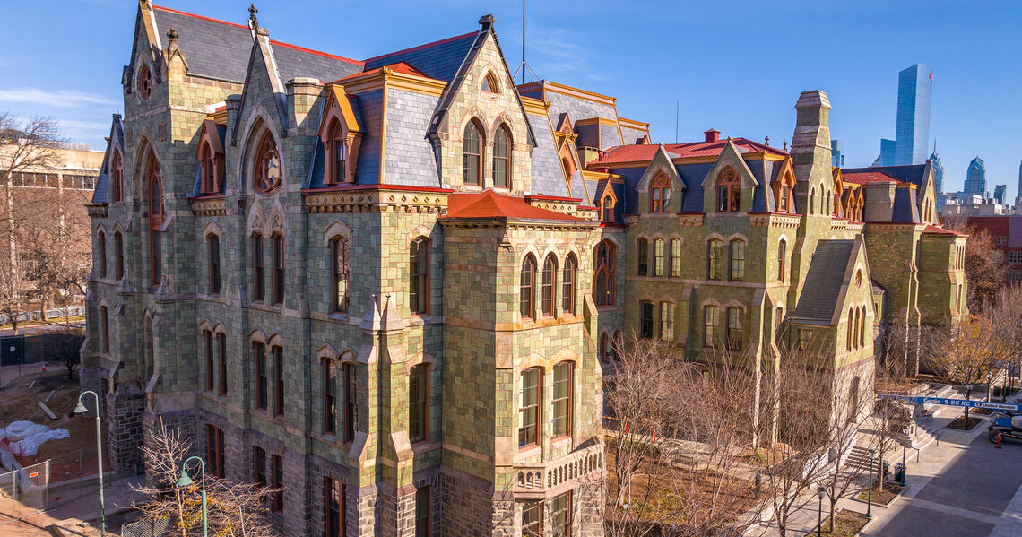 upenn college hall drone exterior 08